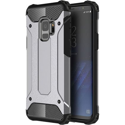Mobigear Outdoor Coque Samsung Galaxy S9 Coque arrière Rigide Anti-Chocs - Gris