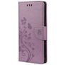 Mobigear Flowers Housse Samsung Galaxy A53 Etui Porte-Monnaie - Violet