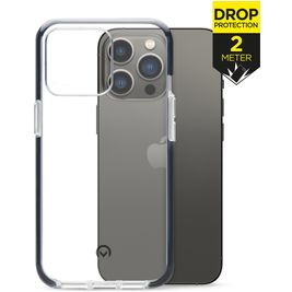 Mobilize Shatterproof Coque iPhone 13 Pro Coque arrière Rigide Anti-Chocs - Transparent / Noir