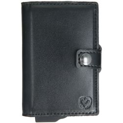Valenta Card Case Essential Wallet - Porte Cartes en en Cuir véritable - 10 Cartes - Noir