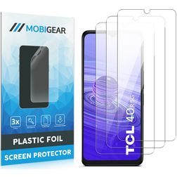 Mobigear TCL 40R Protection d'écran Film - Compatible coque (Lot de 3)