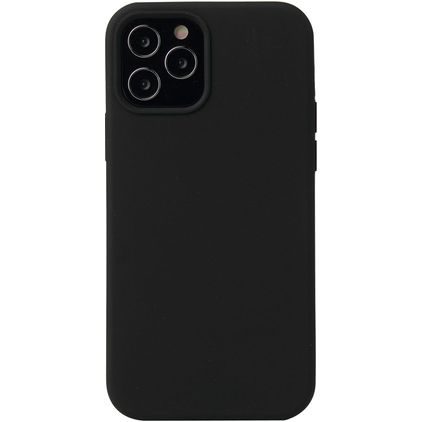 Mobigear Rubber Touch Coque iPhone 13 Pro Max Coque arrière en Silicone - Noir