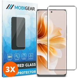 Mobigear Premium OPPO Reno 12 Verre trempé Protection d'écran - Compatible Coque (Lot de 3)