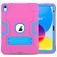 Mobigear ShieldStand Coque iPad 11 (2025) Coque arrière en Plastique rigide,Silicone + Support Amovible - Bleu / Magenta
