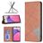 Mobigear Rhombus Slim Samsung Galaxy A33 Étui - Marron