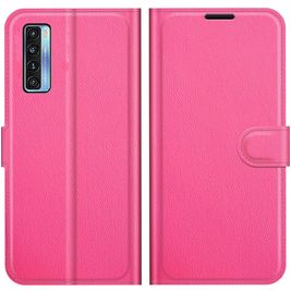 Mobigear Classic Housse TCL 20 5G Etui Porte-Monnaie - Magenta