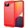 Mobigear Brushed Slim Coque Google Pixel 10a Coque arrière en TPU Souple - Rouge