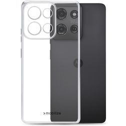 Mobilize Gelly Case Coque Transparente Motorola Moto G75 Coque arrière en TPU Souple - Transparent