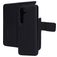 Mobiparts Housse Samsung Galaxy S25 Etui avec Coque Détachable en Cuir Véritable Porte-Monnaie - Noir