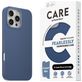 CARE by PanzerGlass Fashionable Coque iPhone 16 Pro Max MagSafe Coque arrière en Silicone - Bleu