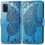 Mobigear Butterfly Housse Samsung Galaxy A41 Etui Porte-Monnaie - Bleu