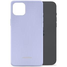 Mobilize Rubber Gelly Coque iPhone 15 Plus Coque arrière en TPU Souple - Pastel Purple