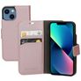 Mobiparts Saffiano Wallet Housse iPhone 13 Mini Etui Porte-Monnaie - Rose