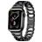 Mobigear Vienna Bracelet Acier pour Apple Watch Fermeture boucle déployante - 49/46/45/44 mm - Noir