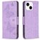 Mobigear Butterfly Housse iPhone 15 Etui Porte-Monnaie - Violet