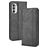 Mobigear Sensation Housse Motorola Moto G52 Etui Porte-Monnaie - Noir