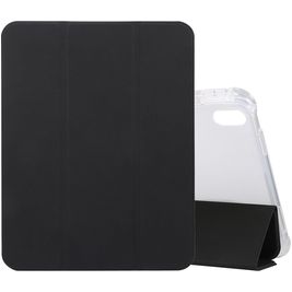 Mobigear Tri-Fold Gel Coque iPad 11 (2025) Etui en TPU,Similicuir + Porte-crayon - Noir