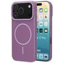 Mobiparts Slim Line Coque iPhone 17 Pro MagSafe Coque arrière Rigide - Imperial Purple