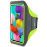 Mobiparts Comfort Fit Brassard Téléphone Samsung Galaxy A51 Brassard Coque de Sport en Neoprène - Neon Green