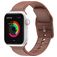 Mobigear Dashed Bracelet Silicone Apple Watch Fermeture boucle ardillon - 49/46/45/44 mm - Marron