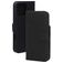Mobiparts Wallet Housse iPhone 16 Pro Max MagSafe Etui en Cuir Véritable Porte-Monnaie - Noir