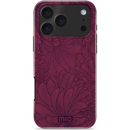 MIO Coque iPhone 17 Pro Max MagSafe Coque arrière Rigide - Berry Blooms