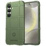 Mobigear Rugged Shield Coque Samsung Galaxy S25 Coque arrière en TPU Souple Anti-Chocs - Vert