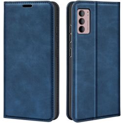 Mobigear Retro Slim Motorola Moto G42 Étui Portefeuille - Bleu foncé