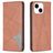 Mobigear Rhombus Slim iPhone 15 Étui - Marron