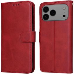 Mobigear Wallet Housse iPhone 17 Pro Max Etui Porte-Monnaie - Rouge