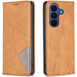 Mobigear Rhombus Slim Housse Samsung Galaxy A27 Etui - Cognac