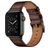 Mobigear Firenze Bracelet Cuir Apple Watch Fermeture boucle ardillon - 49/46/45/44 mm - Marron
