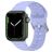 Mobigear Bumpy Bracelet Silicone Apple Watch Fermeture boucle ardillon - 49/46/45/44 mm - Violet