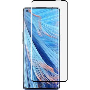 Mobigear Curved OPPO Find X2 Neo Verre trempé Protection d'écran - Compatible Coque - Noir