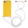 Mobigear Lanyard iPhone 8 Coque avec cordon en TPU Souple - Jaune