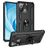 Mobigear Armor Ring Xiaomi Mi 11 Lite Plastique rigide Coque arrière Antichoc avec bague de maintien - Noir