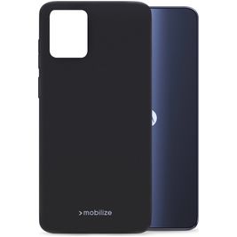 Mobilize Rubber Gelly Coque Motorola Moto G54 Coque arrière en TPU Souple - Matt Black
