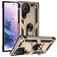 Mobigear Armor Ring Samsung Galaxy S23 Ultra Plastique rigide Coque arrière Antichoc avec bague de maintien - Or