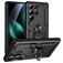 Mobigear Armor ring Coque Samsung Galaxy S25 Ultra Coque arrière Rigide Anti-Chocs avec Anneau-Support - Noir