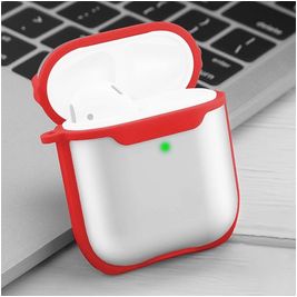Mobigear Shockproof Coque Apple AirPods 2 Coque en en TPU Souple - Rouge
