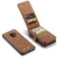 Caseme 007 Housse Samsung Galaxy S9 Etui avec Coque Détachable Porte-Monnaie - Marron
