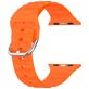 Mobigear Bumpy Bracelet Silicone Apple Watch Fermeture boucle ardillon - 49/46/45/44 mm - Orange