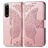 Mobigear Butterfly Housse Sony Xperia 5 IV Etui Porte-Monnaie - Rose doré