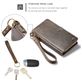 Caseme 01 Housse iPhone 6s Etui avec Coque Détachable Porte-Monnaie - Marron