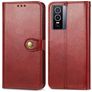 Mobigear Snap Button Housse Vivo Y76 Etui Porte-Monnaie - Rouge