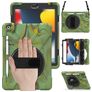 Mobigear SureGrip XGuard Coque iPad 9 (2021) Coque arrière en Plastique rigide,Silicone + Porte-crayon + Bandoulière + Support Amovible - Camouflage