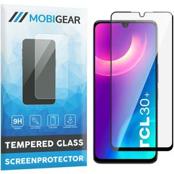Mobigear Premium TCL 30 Plus Verre trempé Protection d'écran - Compatible Coque - Noir
