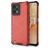 Mobigear Honeycomb Coque Realme C31 Coque arrière Rigide Anti-Chocs - Rouge