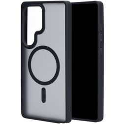 Mobiparts Hardcover Samsung Galaxy S25 Ultra MagSafe Plastique rigide Coque arrière - Satin Black