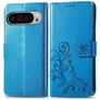 Mobigear Clover Housse Google Pixel 9 Pro XL Etui Porte-Monnaie - Bleu